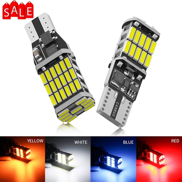 T10 W5W T15 W16W Luces Led Para Coche Canbus Sin Error 4014SMD Para Accesorios Interiores Del Lámpara De Marcha Atrás De La 6000K Blanco 12V