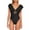 Black, variant on Women's Standard Monaco Ruffle One Piece, Adriatic Blue, 4