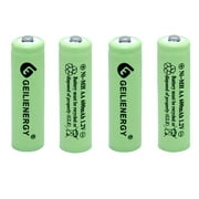 AA 600mAh 1.2V Rechargeable Batteries for Solar Lights, Garden Lights, Remotes, Mice(Pack of 4)