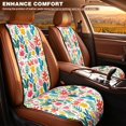 thumbnail image 2 of FOR U DESIGNS Cactus Leaves Floral Print Universal Fit Front Car Seat Cover Car Front Seat with Anti-Slip Buckle & Metal Hooks, All Season, Washable, Heavy Duty, Universal Fit, 2 of 7