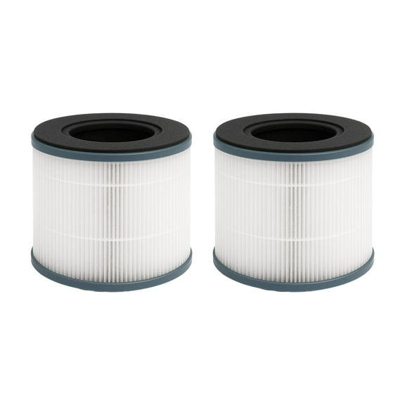 Nispira AP-T10 AP-T10FL 3-In-1 Activated Carbon True HEPA Filter Replacement For Homedics Air Purifier AP-T10-BK AP-T10-WT 2 Packs