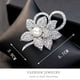 thumbnail image 2 of 2X Pin de Broche de Flores con Clase con Cristal Creado Brillante Y Perla Creada para la Boda de Navidad O Fiesta de Graduacion, 2 of 5