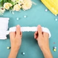 thumbnail image 3 of Unique Bargains 10 Yards 0.8 Inch Elastic Sequins Trim Flat Stretch Sequin Ribbon Strip, White, 3 of 4