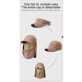 thumbnail image 3 of SGFCWSX Sun Hats for Men,UPF 50+ Protection Quick-Dry Removable Neck Cape Summer Outdoor Hat Khaki, 3 of 6