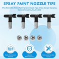 thumbnail image 4 of 4Pcs Reversible Airless Paint Sprayer Nozzle Tips, Airless Sprayer Spraying Machine Parts(215,315,41, 4 of 5