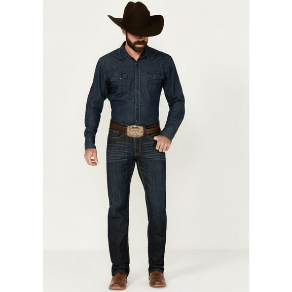 Cody James Men's Night Hawk Wash Jackson Slim Straight Stretch Denim Jeans Tall - CJSU20J24-DKW-T 34W x 42L US