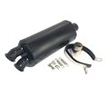 thumbnail image 2 of Motorcycle 51mm Double Outlet Exhaust Pipe Muffler Black, 2 of 5
