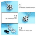 thumbnail image 5 of Pet Paw Cremation Jewelry For Ashes For Dog/Cat Paw Stainless Steel Memorial Locket Urn Necklace Inside Mini Case Keepsake Cremation Jewelry, 5 of 6