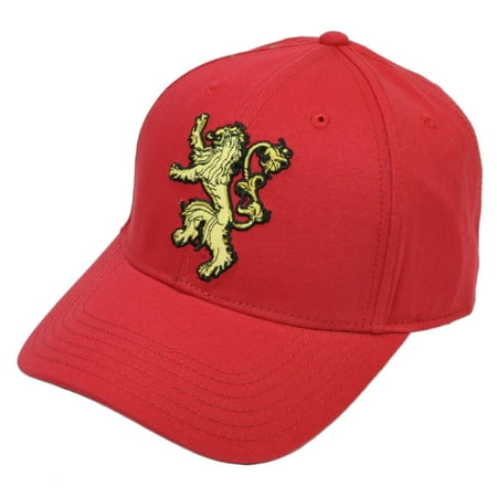 - Game of Thrones Lannister HBO TV Show Series Red Hat Cap Snapback Curved Bill