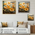 thumbnail image 4 of Designart "Moments Of Vivid Yellow Poppies I" Poppies Floater Framed Canvas Wall Art, 4 of 5