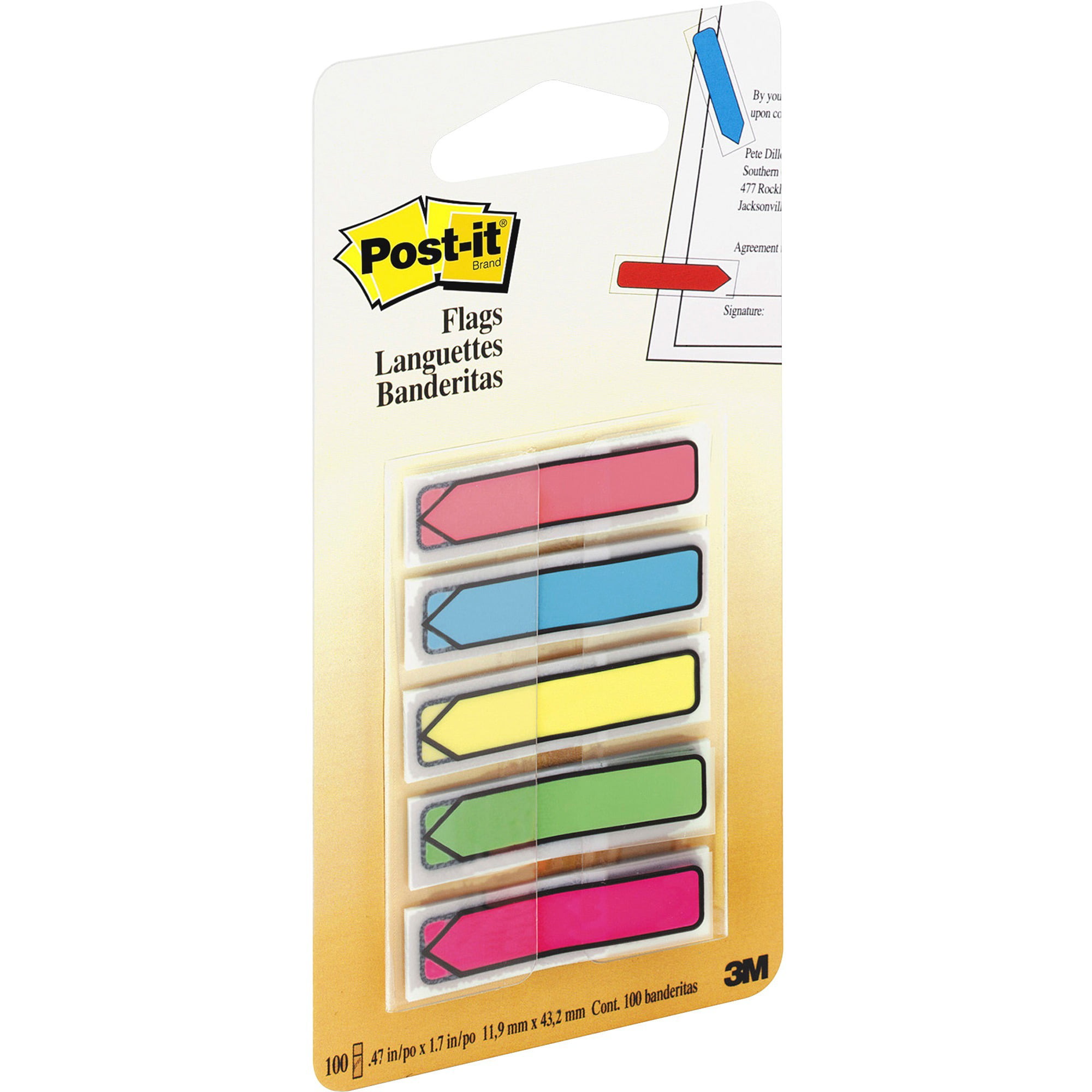 Post-It Index Flag Page Marker Orange Self Adhesive Clearance! Pack 50 