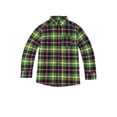 thumbnail image 3 of Wonder Nation Boys Flannel Shirt and Graphic Tee Set, 2-Piece, Sizes 4-18 & Husky, 3 of 7