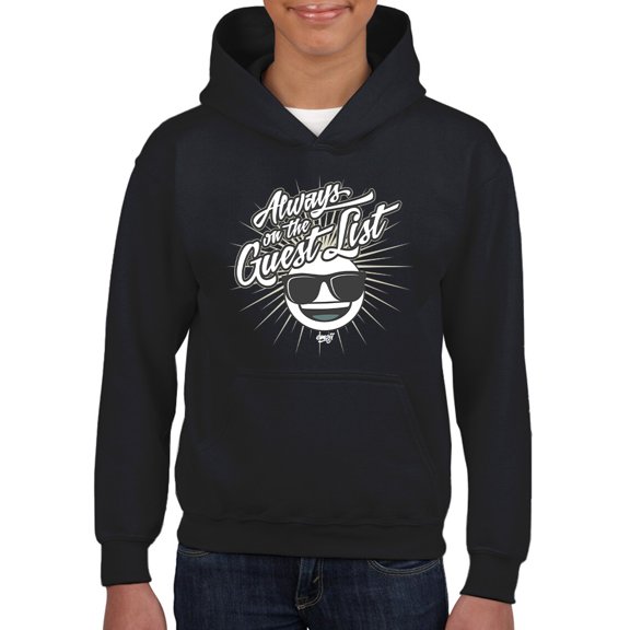 Always VIP - Guest List Cool Retro Emoji Party Youth's Hoodie