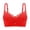 Red, variant on Lenpel Women's Push up Bras Comfortable Wireless Full Coverage Padded Supportive Lace Bralettes Soft Cotton Bras