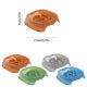 thumbnail image 3 of Square Cats Slow Feeder Set of 2 Dish Smooth Round Bowl Prevent Obesity Creative Slow Feed Cats Bowl gray plus blue, 3 of 4