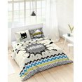 thumbnail image 2 of Gouchee Home Superhero Queen Duvet Cover Set – 3-Piece OEKO-TEX Certified Kids Bedding with Reversible Comic Book Design, 2 of 4