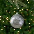 thumbnail image 1 of Northlight 3" Silver Sequin Shatterproof Ball Christmas Ornament, 1 of 5