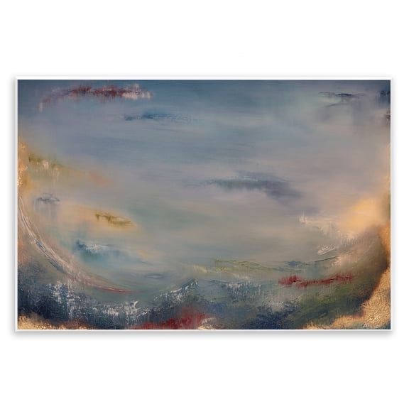 Stupell Industries Bottom Of Ocean Abstraction Abstract Painting Unframed Art Print Wall Art, 15 x 10