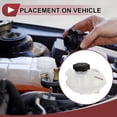 thumbnail image 3 of Unique Bargains 1 Set Engine Coolant Reservoir Water Expansion Tank for Jeep Compass 2017-2022 Coolant Radiator Reservoir Bottle with Cap No.68289857AA/68250057AA, 3 of 6
