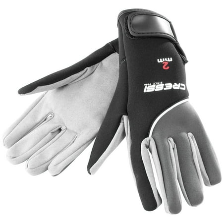 UPC: 0843607004596 | Cressi Tropical 2mm Neoprene Gloves (Black/Grey  Medium)