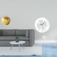 thumbnail image 2 of Escultura moderna de fruta de resina y reloj de pared acrílico, adorno para mesa, estantería, comedor, dormitorio, oficina, cocina, estudio, decoració, 2 of 8