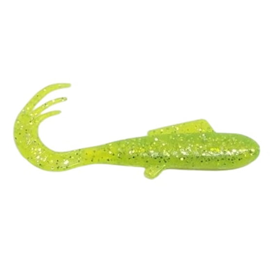 AWD Baits 2in Crappie Delight - CD14 Chartreuse Sparkle 20pk