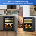 thumbnail image 5 of TITTLA 24 Inch Beverage Refrigerator Cooler,180 Cans,Built in,37°-65°F, Low Noise Energy Saving for Beer and Soda or Fruit, Black, 5 of 13