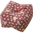 Japanese Buckwheat Hulls Seiza Cushion Medium 9x9x5in Made in Japan