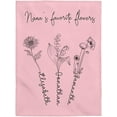thumbnail image 4 of First Mom Now Grandma Birth Flowers Blanket, Personalized, Mom Grandma Blanket Gift for Mom Gift for Grandma, Mom Blanket, Grandma Blanket A Blankets, 4 of 5