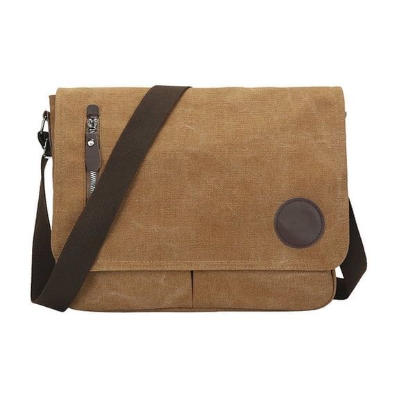 GASTROPOD Canvas Messenger Bag,Washable Laptop Bag for Work and Travel,Versatile Multi-Compartment Crossbody Bag for Men and Women