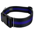 thumbnail image 3 of Country Brook Petz® 1 1/2 inch Deluxe Thin Blue Line Dog Collar, Large, 3 of 5