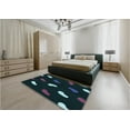 thumbnail image 5 of Ahgly Company Machine Washable Indoor Rectangle Transitional Night Black Area Rugs, 2' x 5', 5 of 7