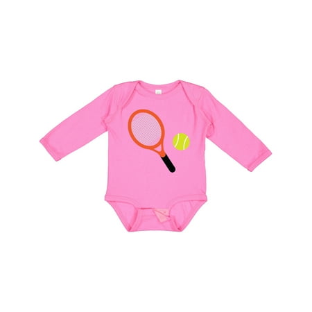 

Inktastic Tennis Racket and Ball Gift Baby Boy or Baby Girl Long Sleeve Bodysuit