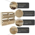 thumbnail image 6 of Huisuilinss Shoe Storage Cabinet With 4 Flip Drawers,Narrow Shoe Cabinet,Freestanding Hidden Shoe Rack Organizer With Open Storage,Wooden Legs For Hallway Bedroom Living Room Entryway, 6 of 7