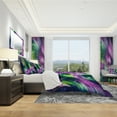 thumbnail image 3 of Designart 'Green and Purple Shine' Modern & Contemporary Duvet Cover Set, 3 of 4