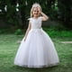 thumbnail image 2 of Vestido infantil, vestido de princesa, bordado, sin espalda, con lazo grande, vestido de niña de las flores, vestido de pasarela para anfitriona, 2 of 6