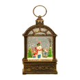 thumbnail image 2 of simhoa Christmas Lantern with Snow Globe Home Decoration Retro Design Illuminated Water Snowman, 2 of 8