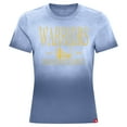 thumbnail image 2 of Women's Sportiqe Royal Golden State Warriors Arcadia Sun-Dipped T-Shirt, 2 of 3