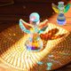 thumbnail image 4 of 1 figura de ángel de la guarda de cristal de 3 pulgadas para decoración, estatua de ángel de cristal, adornos artísticos (color deslumbrante), 4 of 4