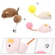 thumbnail image 3 of Juego de 3 juguetes para gatos, pequeños ratones de peluche con cascabel, juguete interactivo para gatos de interior, peluches realistas de rata., 3 of 5