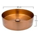 thumbnail image 3 of Ovalin Lavabo Rubinett Redondo Acero Inoxidable 304 Color Cobre, 3 of 4