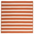 thumbnail image 3 of Colonial Mills Stripe It Braided Orange Area Rug 2x3, 3 of 4