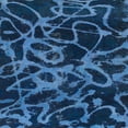 thumbnail image 1 of Ahgly Company Machine Washable Indoor Square Abstract Blue Dress Blue Area Rugs, 8' Square, 1 of 7