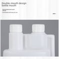 thumbnail image 3 of 000 Botella de doble boca de 500 ml Botella LPE de 1 litro Botella de plástico dosificadora de doble boca Botella de plástico combinada de doble boca sellada con plástico, 3 of 5