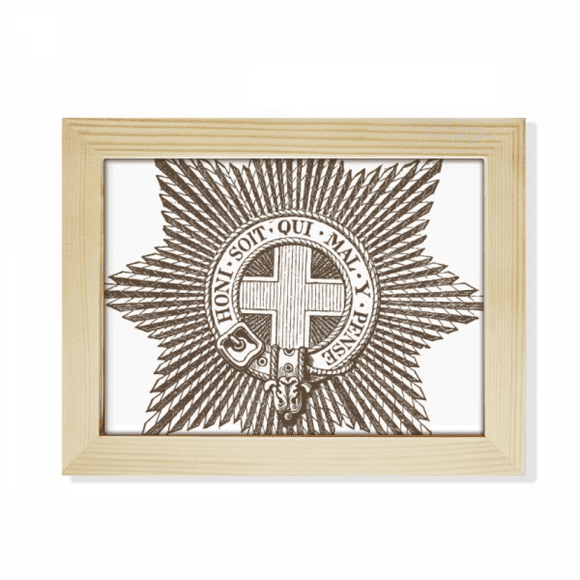 Baroque Art Black White Star Belt Desktop Photo Frame Picture Art Decoration Painting 6x8 inch