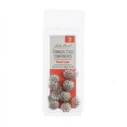 Stainless Steel Bead Cap 24/Pkg-10mm