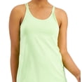 thumbnail image 2 of ID Ideology Women's Solid Strappy Tank Top Green Size S, 2 of 3