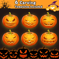 thumbnail image 3 of Ninonly Pumpkin Carving Kit,Professional 17Pcs Stainless Steel Pumpkin Knives Tool with Carrying Bag,for Pumpkin Jack-O-Lanterns, 3 of 6