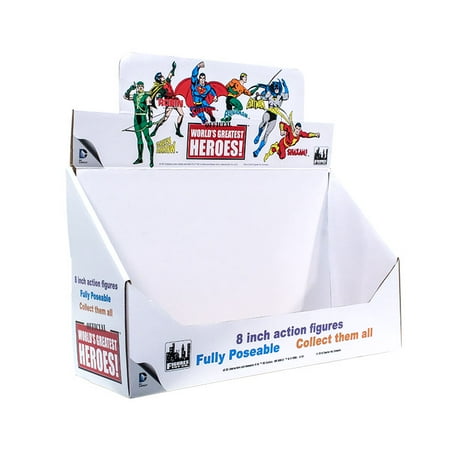 - dc comics mego style boxed 8 inch action figures: display box only