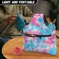 thumbnail image 5 of KUIFORTI Yarn Storage Bag, Crochet Tote Bag Sewing Gifts for Women Sewers Knitting Accessories Yarn Bags for Crocheting Project, Store Skein Ball, Short Knitting Needle, Tie Dye Pattern, Size L, 5 of 7